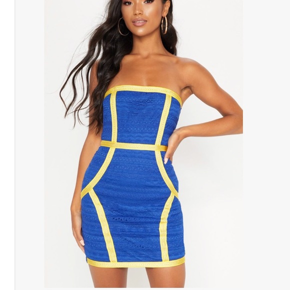royal blue dress pretty little thing